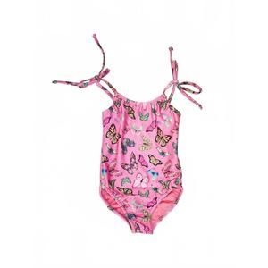 NEW LES TOUT PETITS girl's butterfly swimsuit in pink